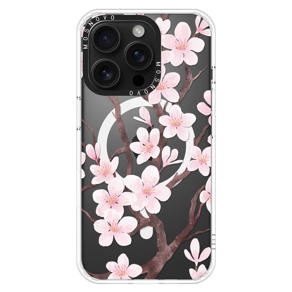 Cherry Blossom Flower Phone Case - iPhone 16 Pro Case - MOSNOVO