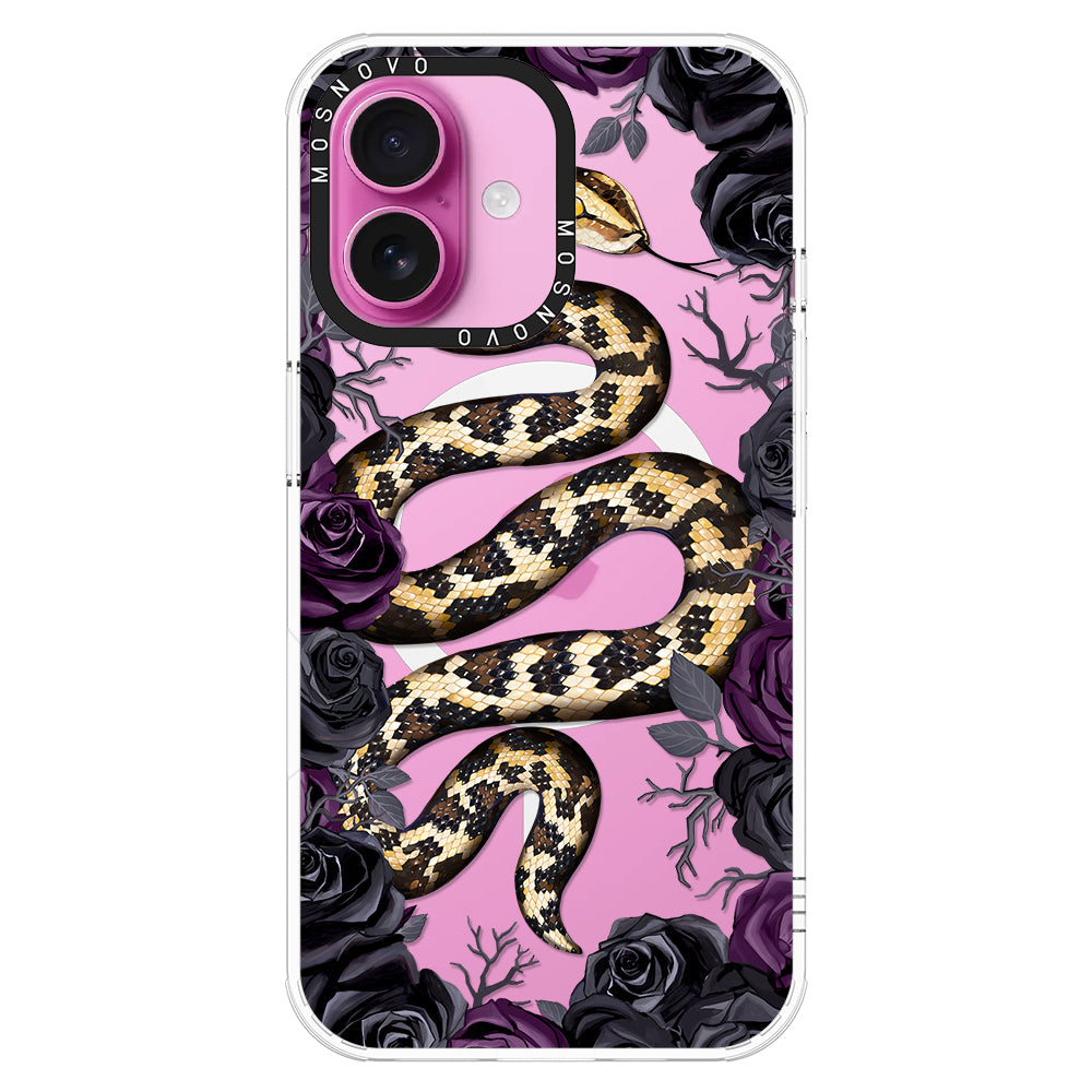 Secret Snake Garden Phone Case - iPhone 16 Case - MOSNOVO