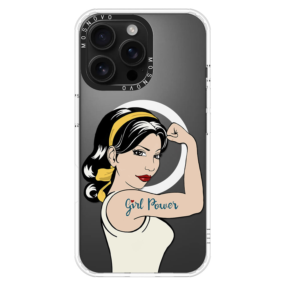 Girl Power Phone Case - iPhone 16 Pro Max Case - MOSNOVO