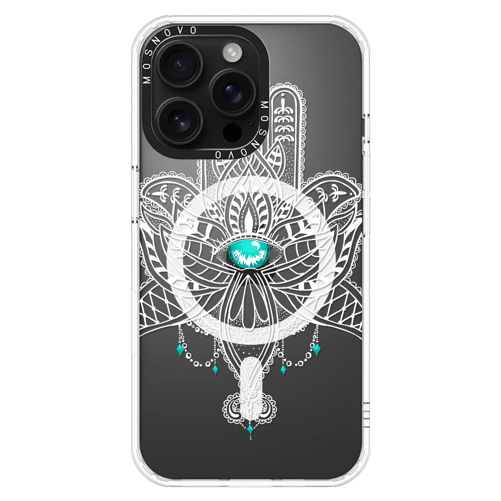 Hamsa Hand Phone Case - iPhone 16 Pro Max Case - MOSNOVO