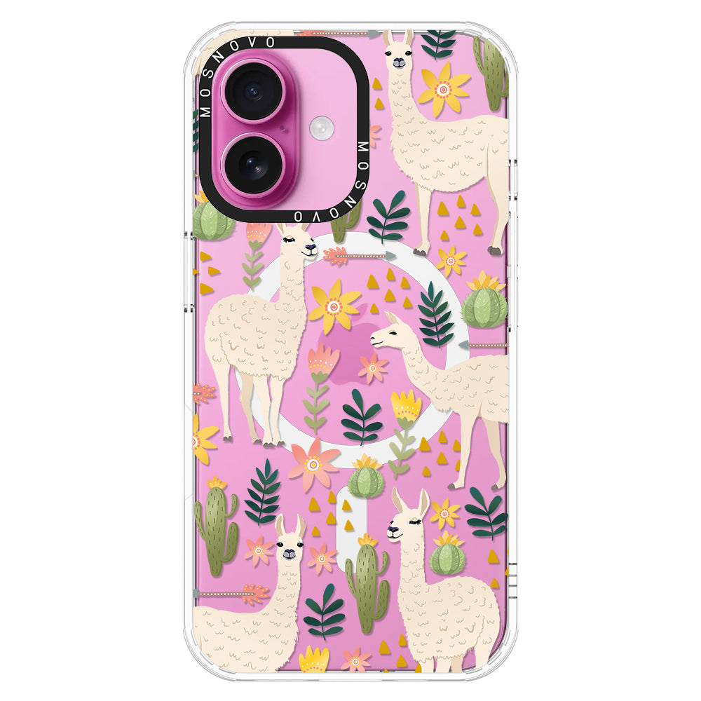 Desert Llama Phone Case - iPhone 16 Plus Case - MOSNOVO