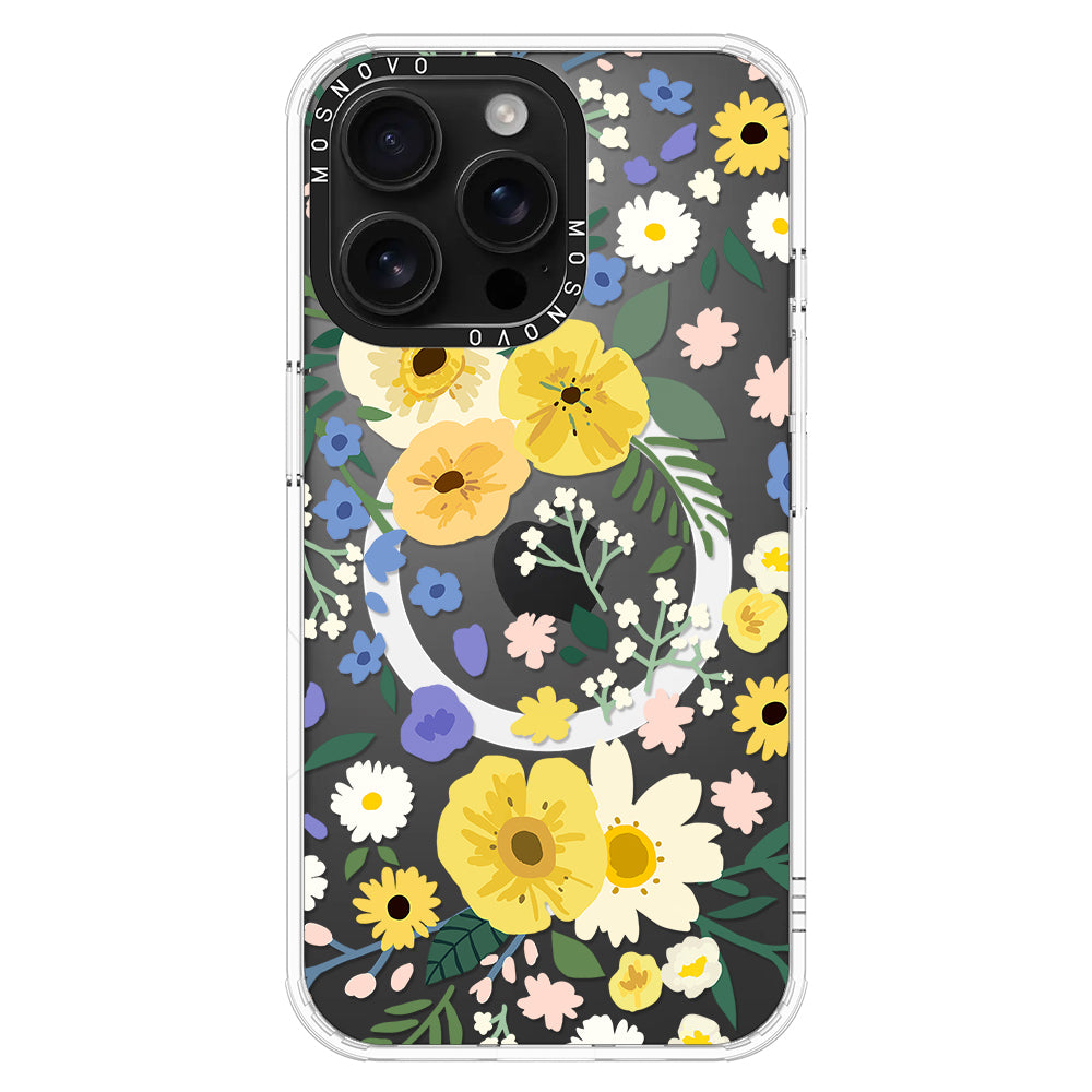 Spring Wild Floral Phone Case - iPhone 16 Pro Max Case - MOSNOVO