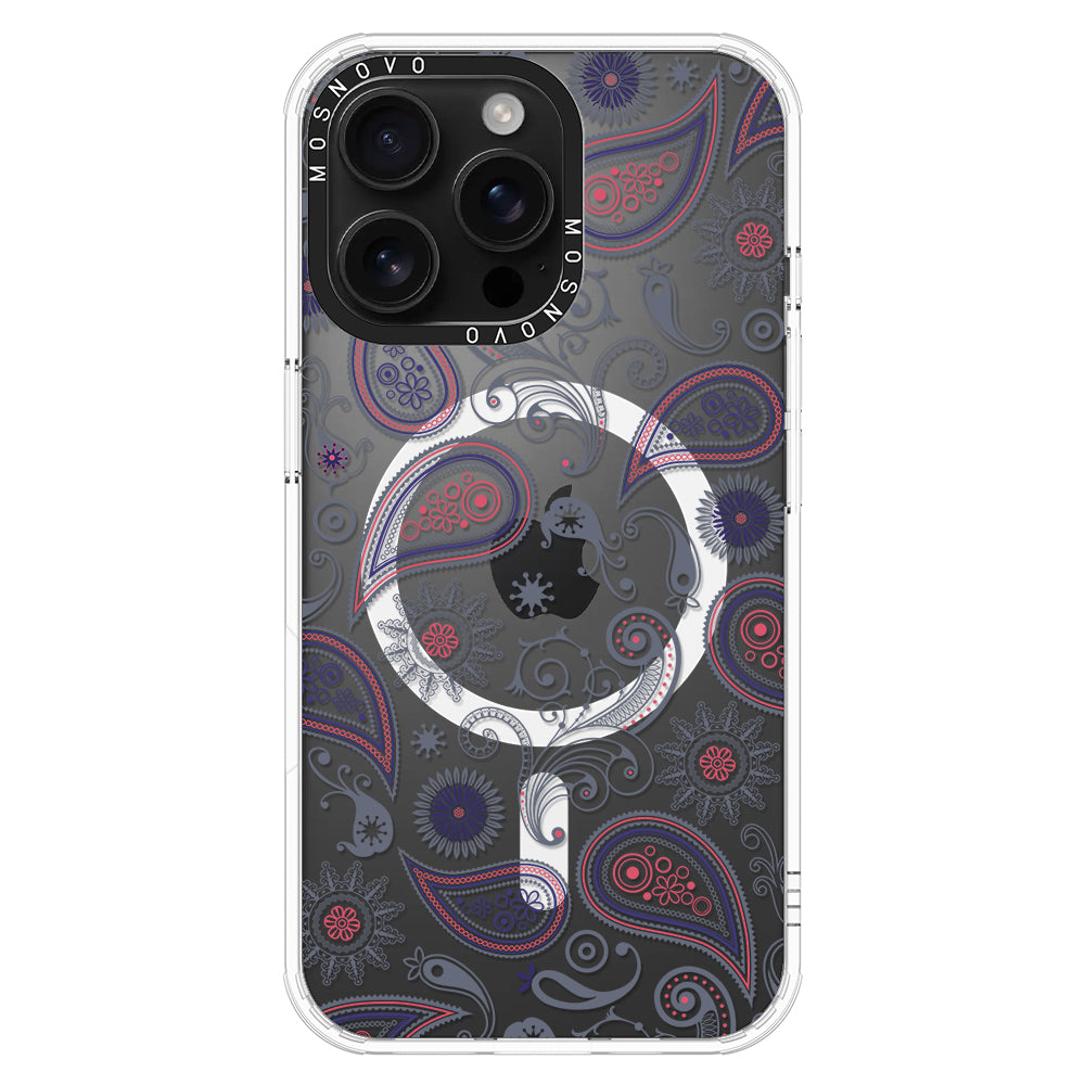 Paisley Phone Case - iPhone 16 Pro Max Case - MOSNOVO