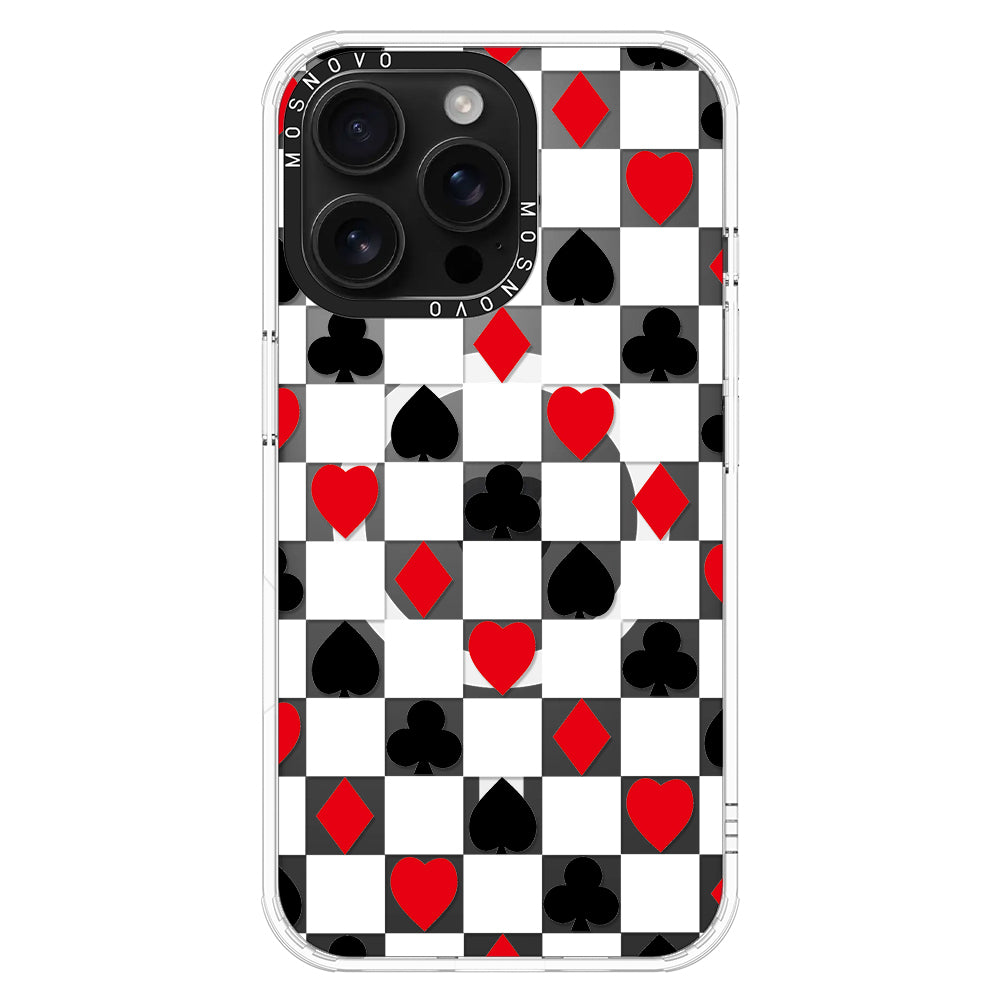 Checker Poker Phone Case - iPhone 16 Pro Max Case - MOSNOVO