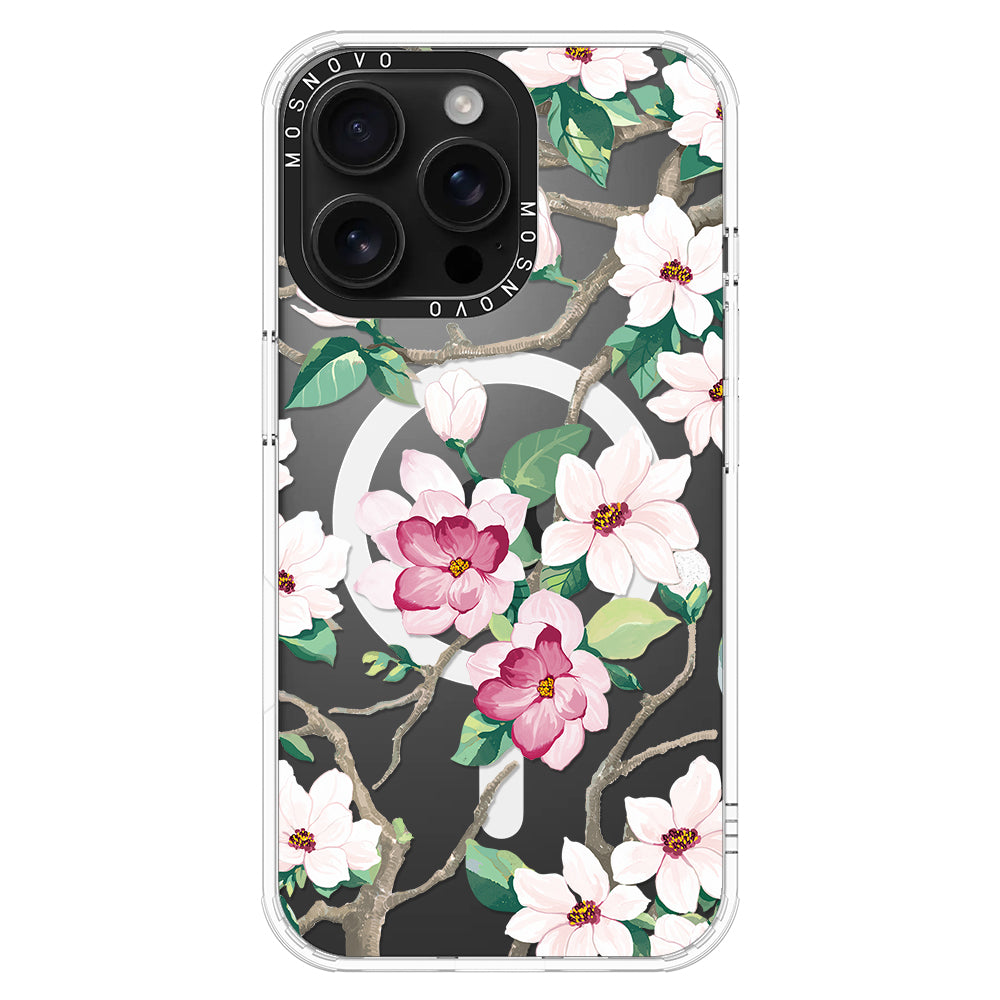 Magnolia Phone Case - iPhone 16 Pro Max Case - MOSNOVO