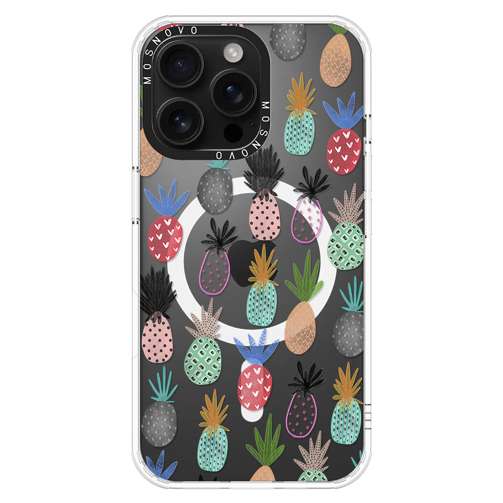 Cute Pineapple Phone Case - iPhone 16 Pro Max Case - MOSNOVO