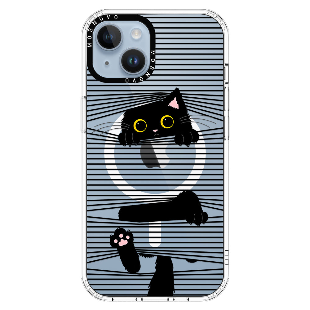 Hidden Black Cat Phone Case - iPhone 14 Case