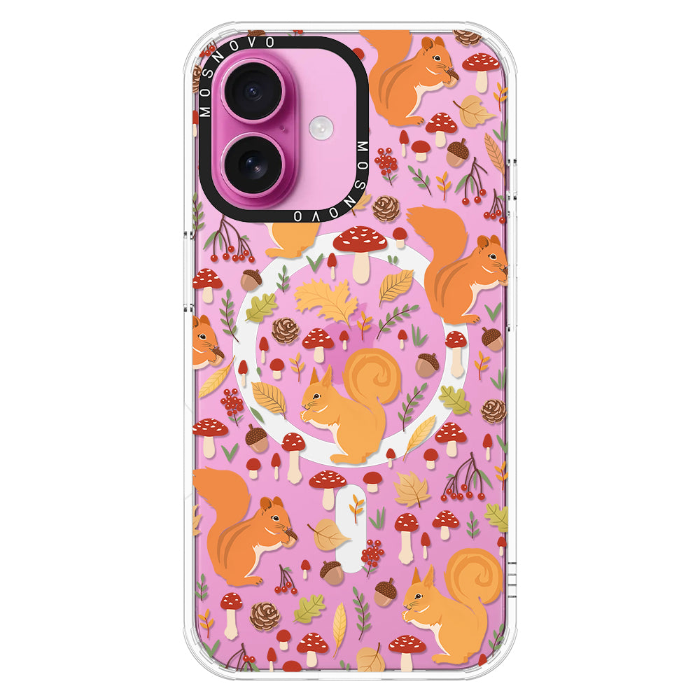 Autumn Squirrel Phone Case - iPhone 16 Plus Case - MOSNOVO