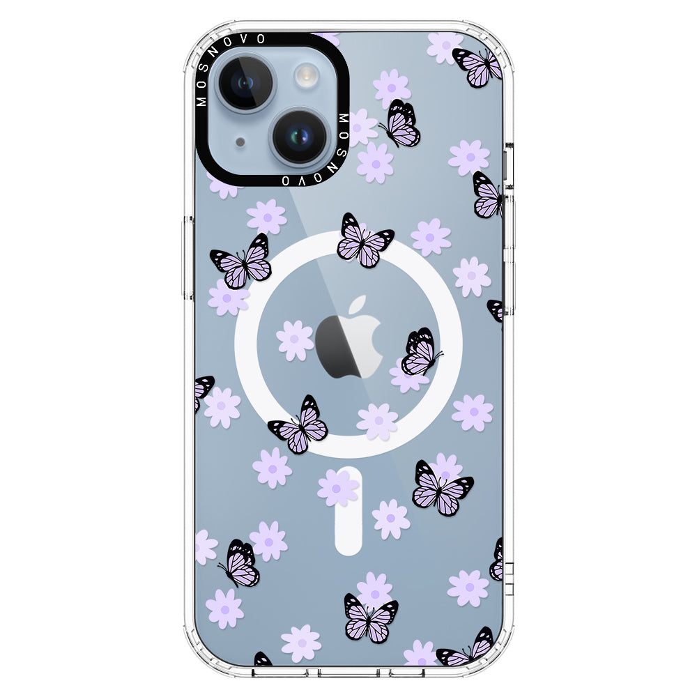 Lilac Butterfly Phone Case - iPhone 14 Case