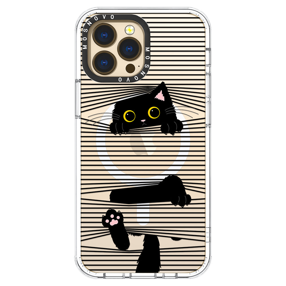 Hidden Black Cat Phone Case - iPhone 13 Pro Max Case