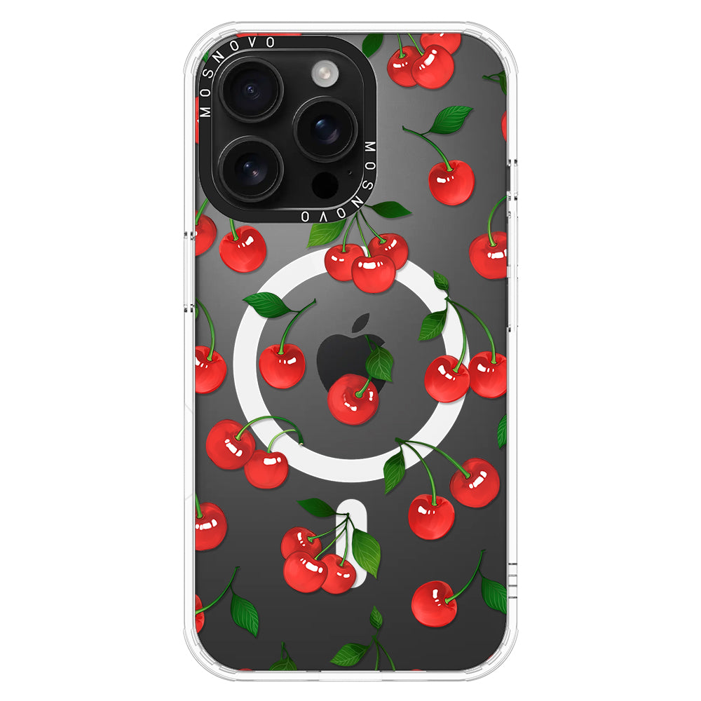 Poppy Cherry Phone Case - iPhone 16 Pro Max Case - MOSNOVO