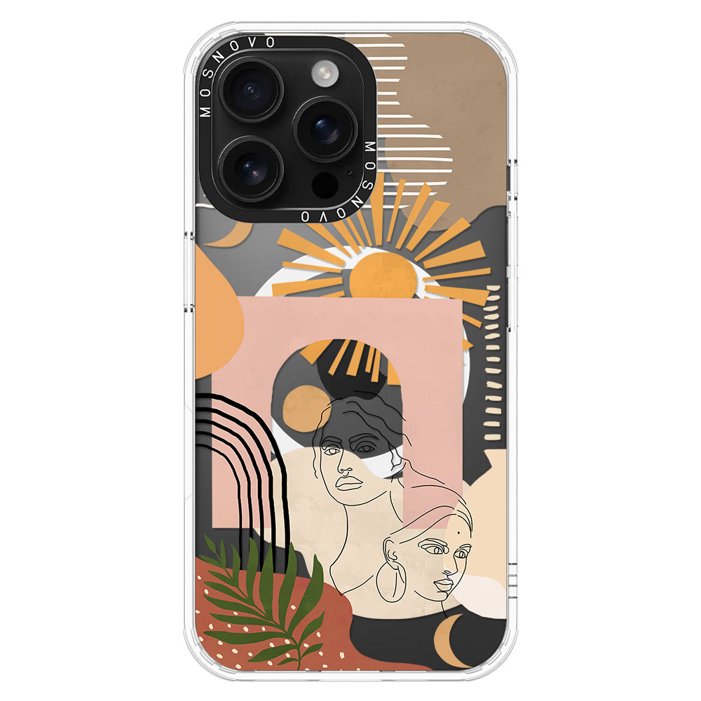 Modern Collage Art Phone Case - iPhone 16 Pro Max Case - MOSNOVO