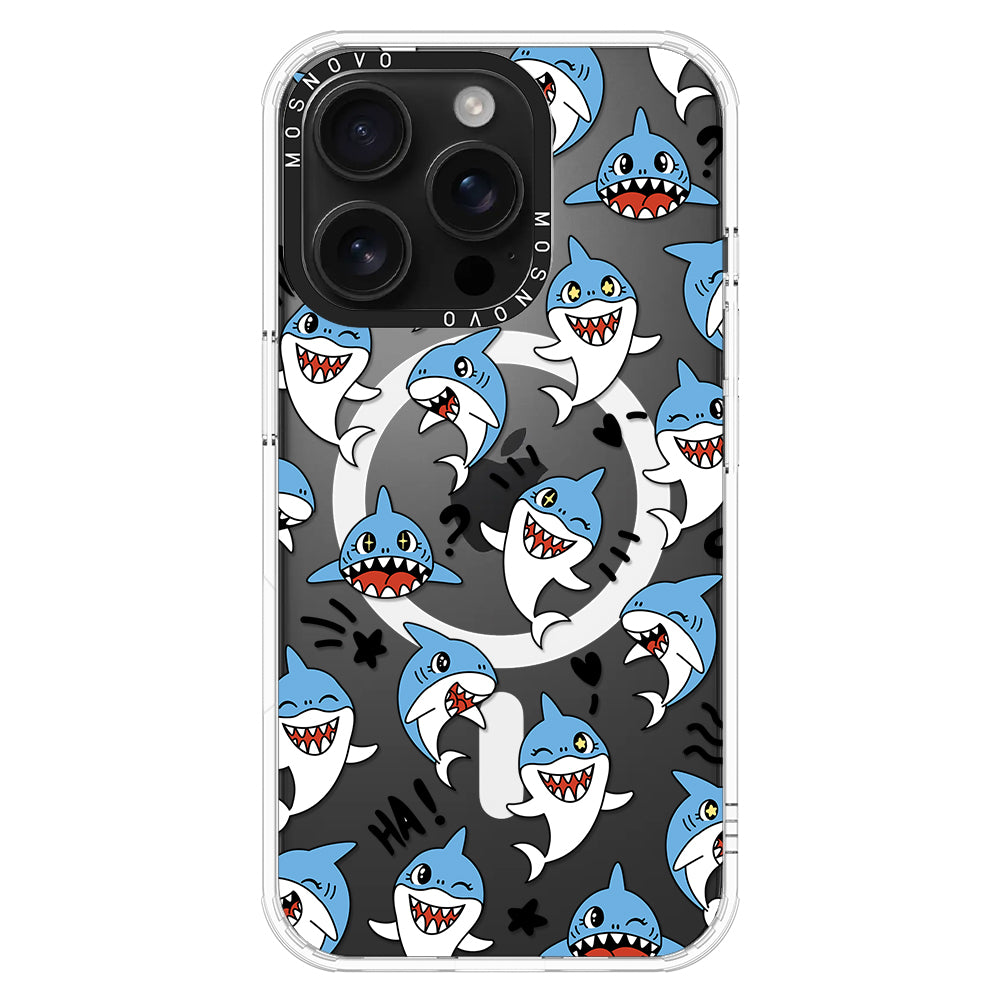 Cute Sharks Phone Case - iPhone 16 Pro Case