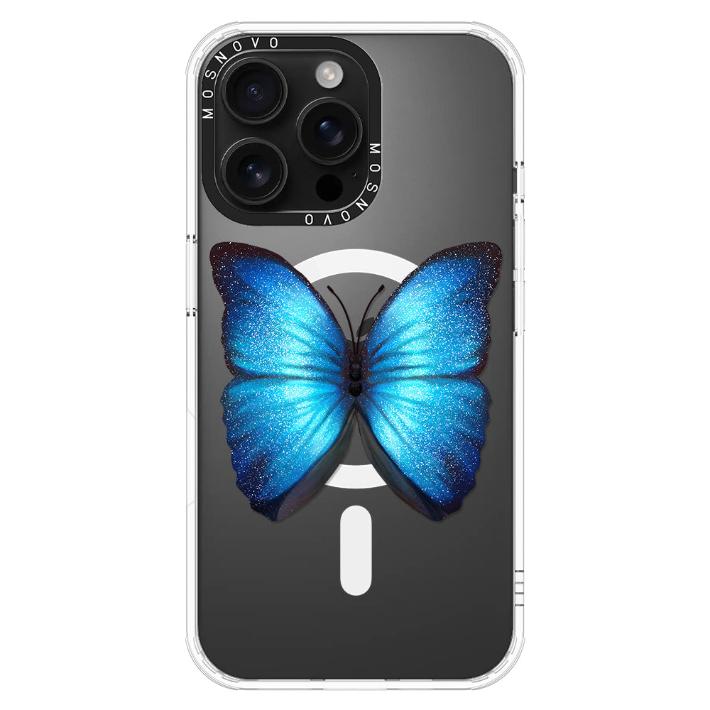 Shimmering Butterfly Phone Case - iPhone 16 Pro Max Case - MOSNOVO