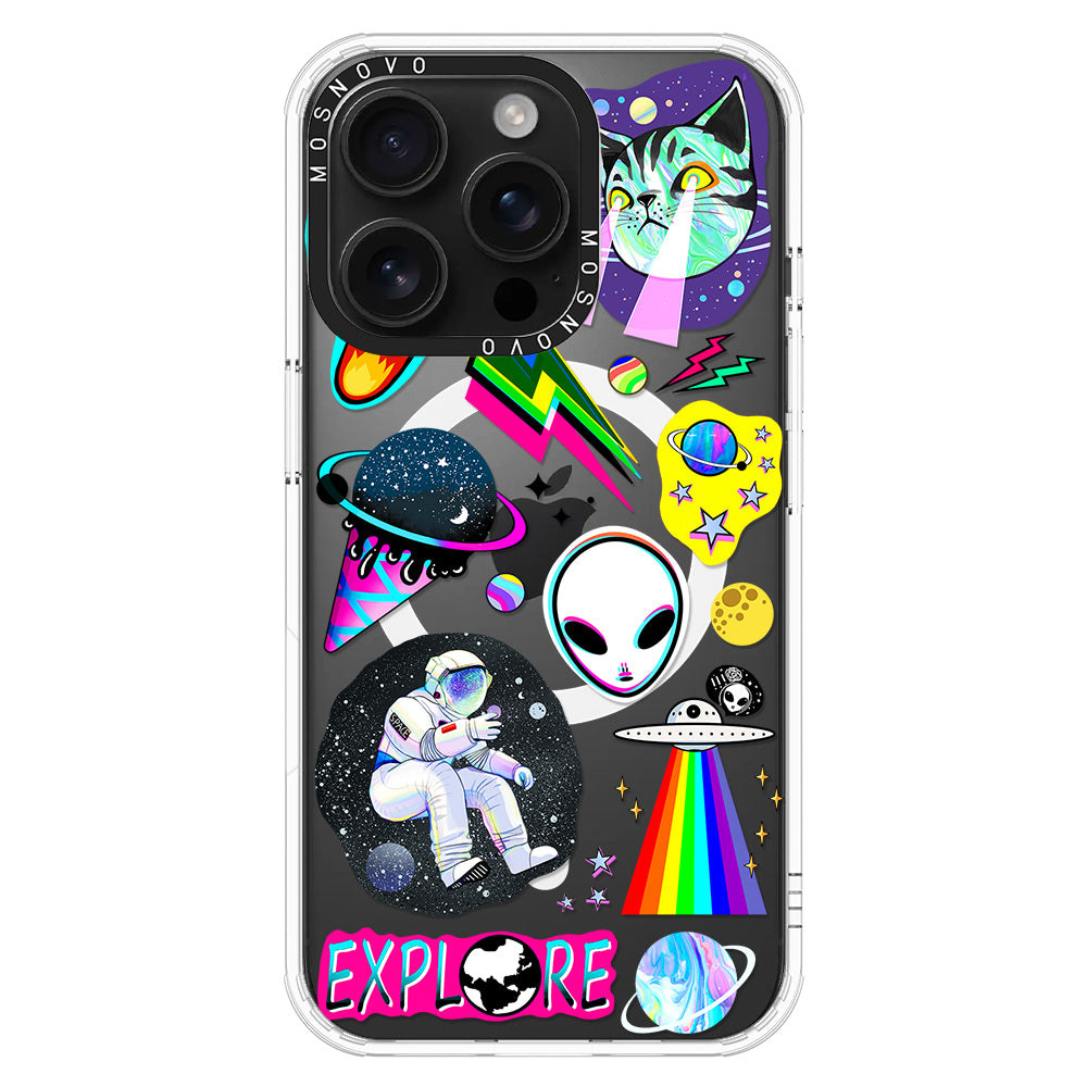 Sci-Fi Stickers Phone Case - iPhone 16 Pro Case - MOSNOVO