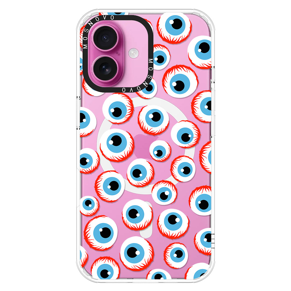 Scary Eyeball Phone Case - iPhone 16 Plus Case - MOSNOVO