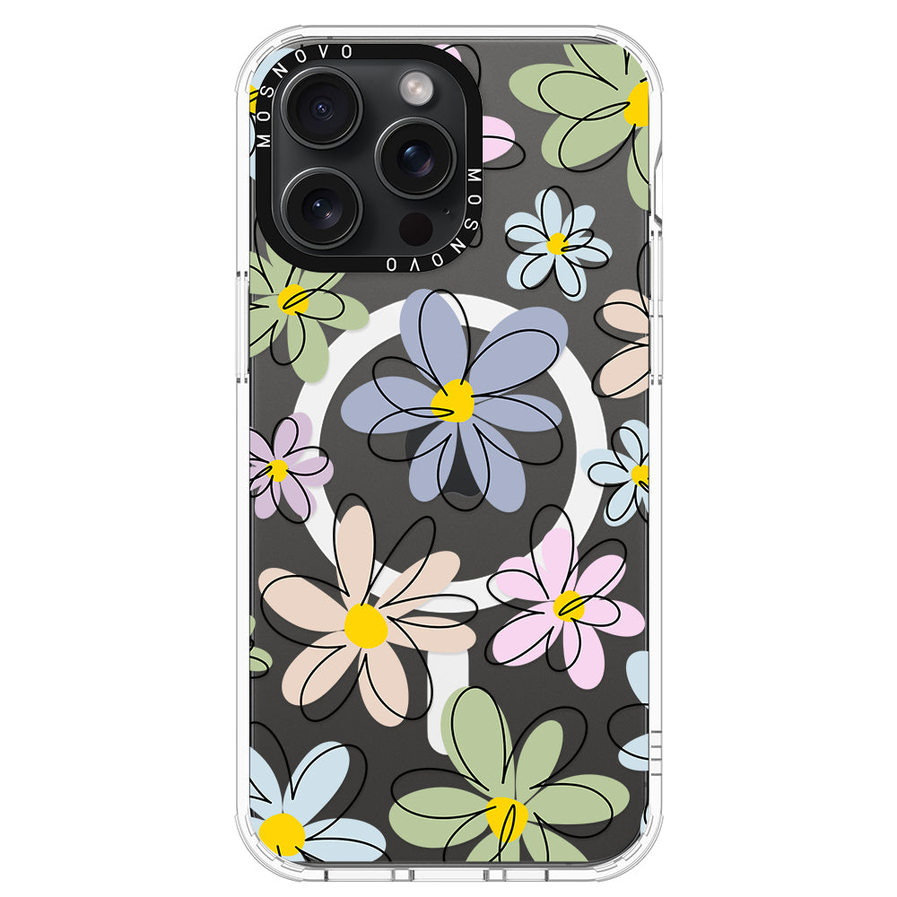 Linear Blooms Phone Case - iPhone 15 Pro Max Case