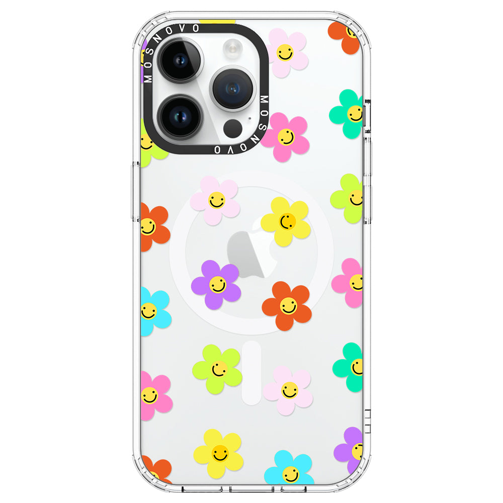 Smile Floral Phone Case - iPhone 14 Pro Max Case