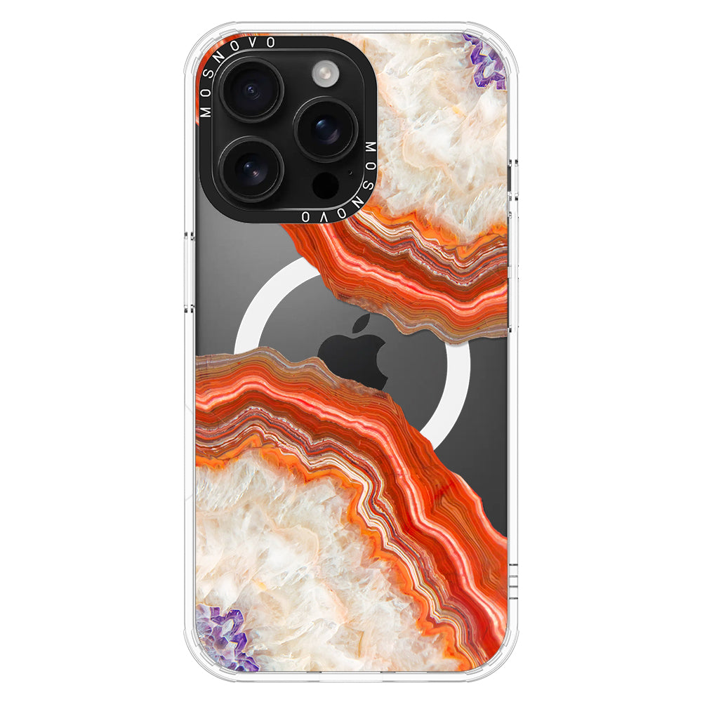 Agate Red Phone Case - iPhone 16 Pro Max Case - MOSNOVO