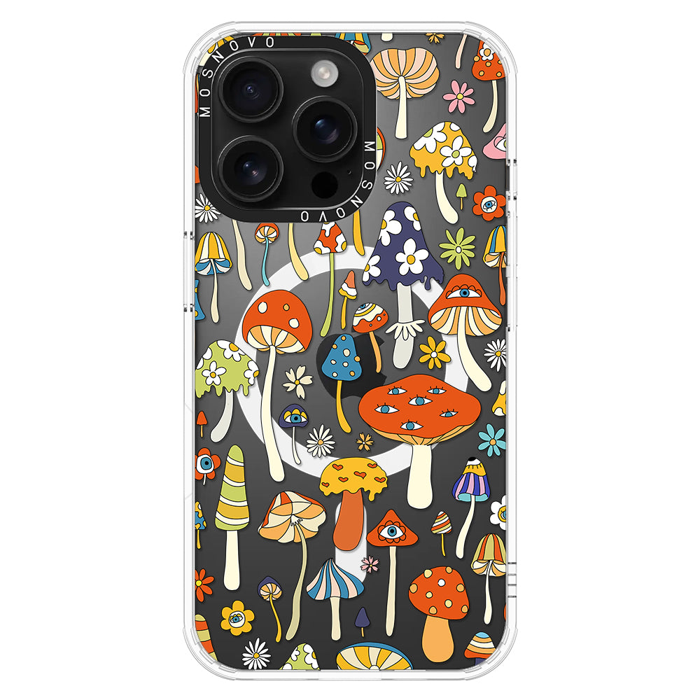 Mushroom Art Phone Case - iPhone 16 Pro Max Case - MOSNOVO