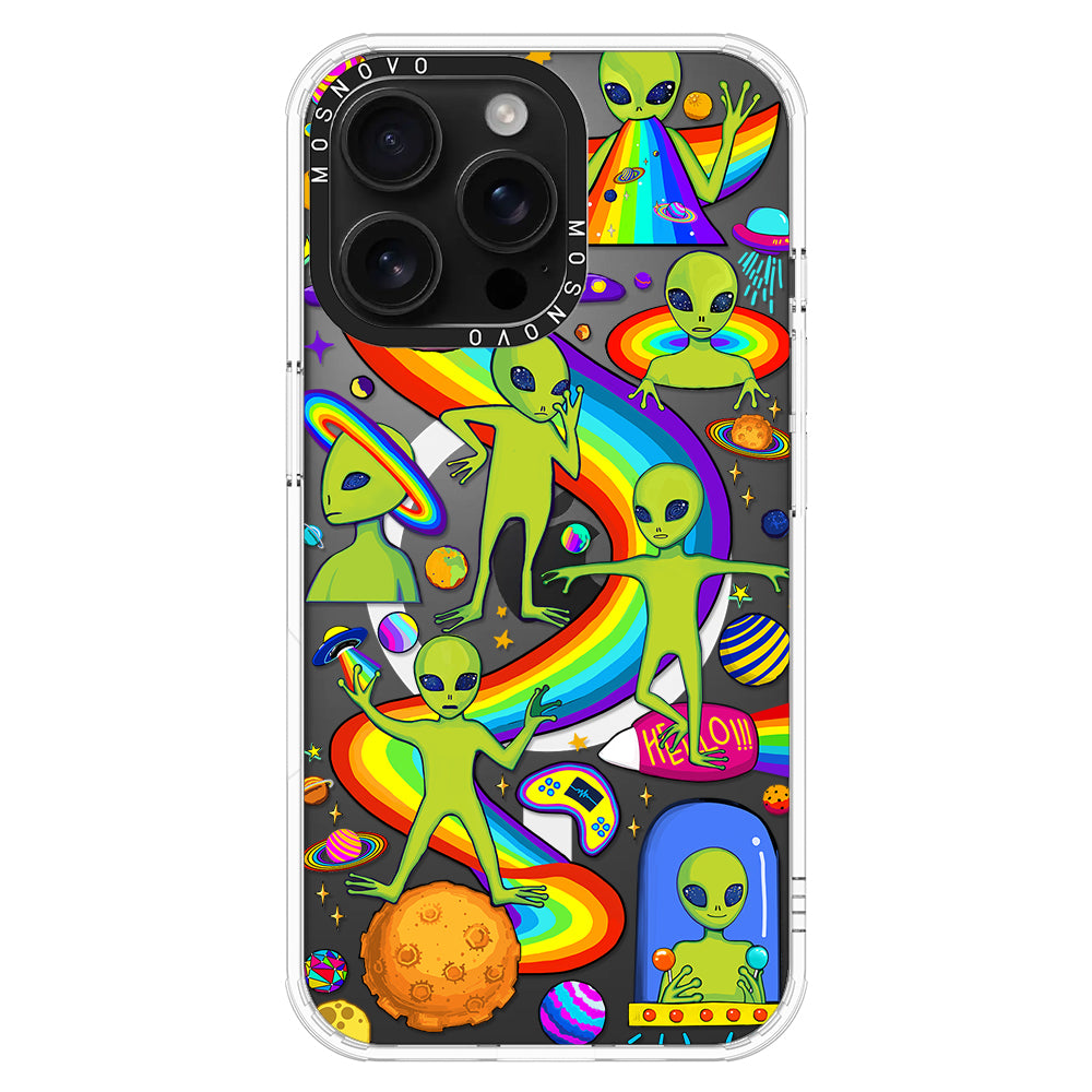 Funny Alien Phone Case - iPhone 16 Pro Max Case - MOSNOVO