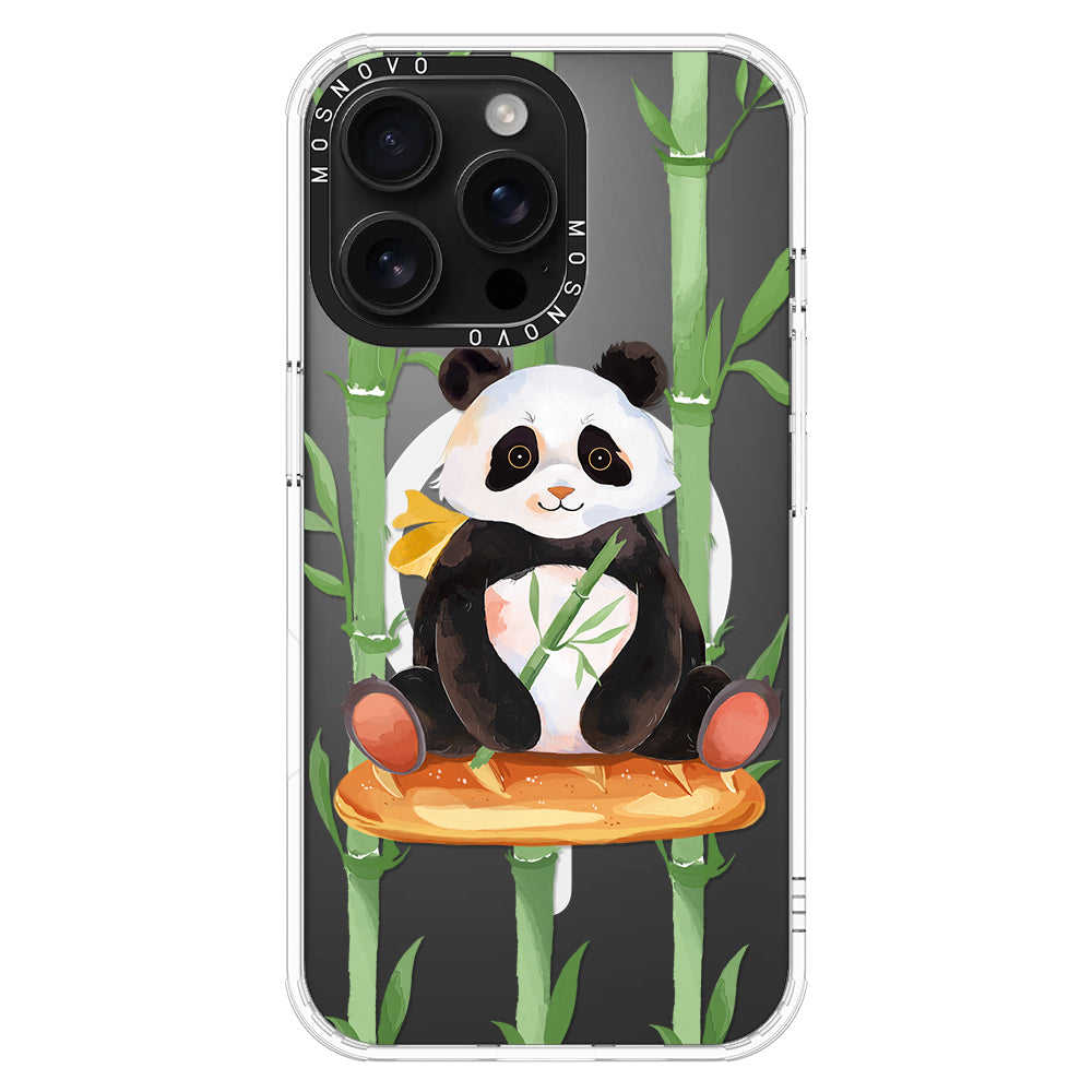 Bamboo Panda Phone Case - iPhone 16 Pro Max Case - MOSNOVO