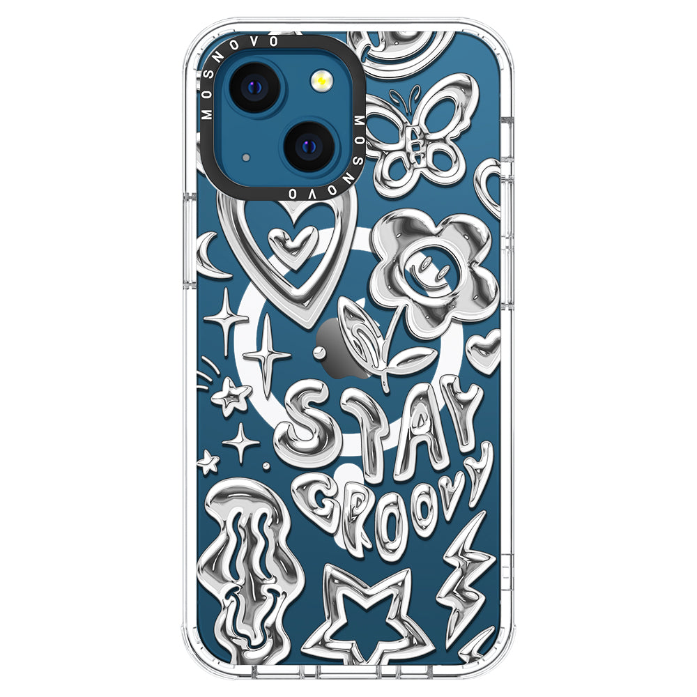 Silver Chrome Art (Flat Print) Phone Case - iPhone 13 Case