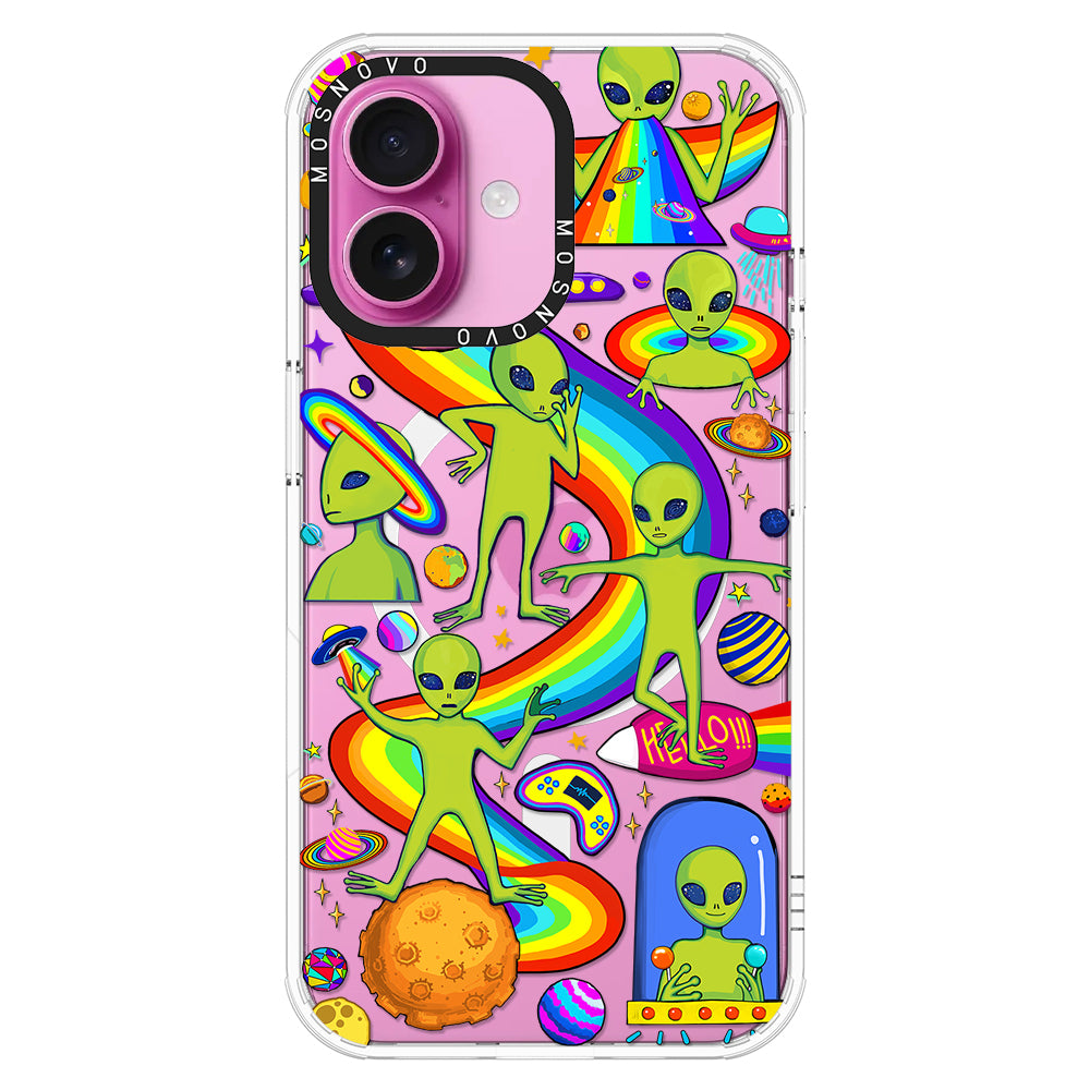 Funny Alien Phone Case - iPhone 16 Case - MOSNOVO