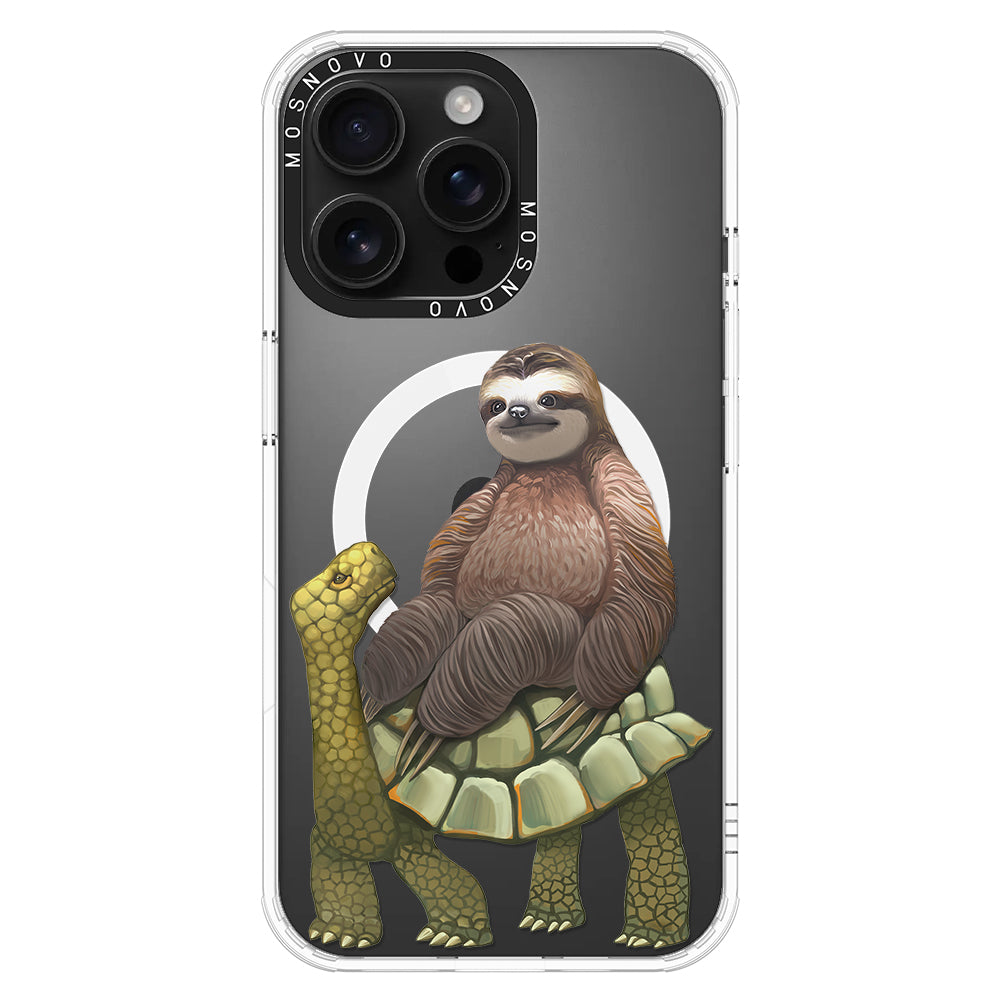 Sloth Turtle Phone Case - iPhone 16 Pro Max Case - MOSNOVO