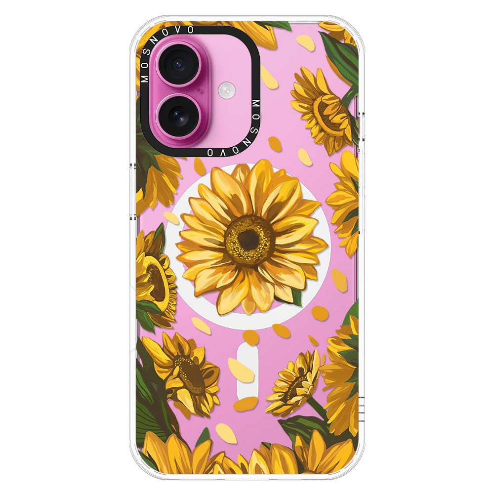 Sunflower Garden Phone Case - iPhone 16 Plus Case - MOSNOVO