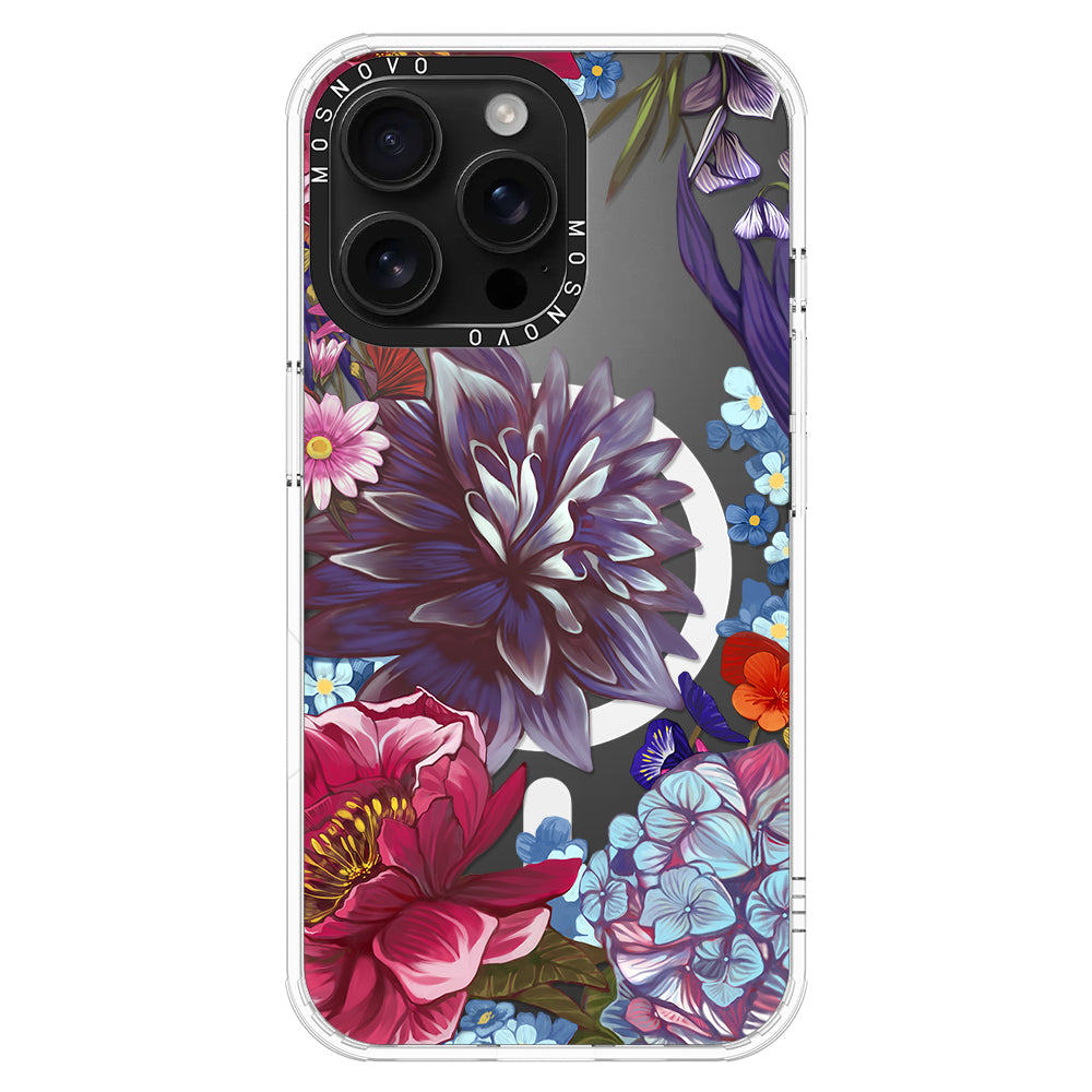 Blue Lilacs Phone Case - iPhone 16 Pro Max Case - MOSNOVO