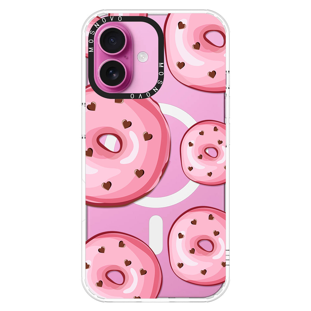 Pink Donuts Phone Case - iPhone 16 Case - MOSNOVO