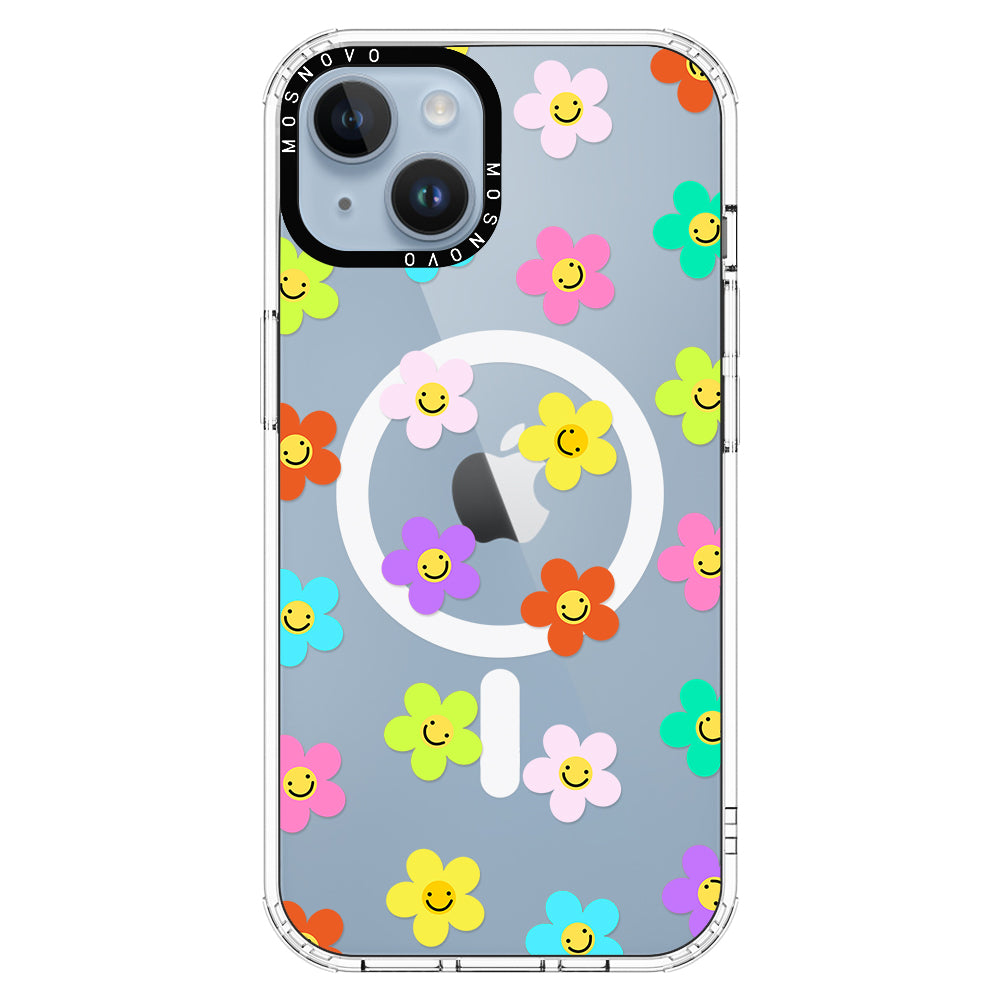 Smile Floral Phone Case - iPhone 14 Plus Case