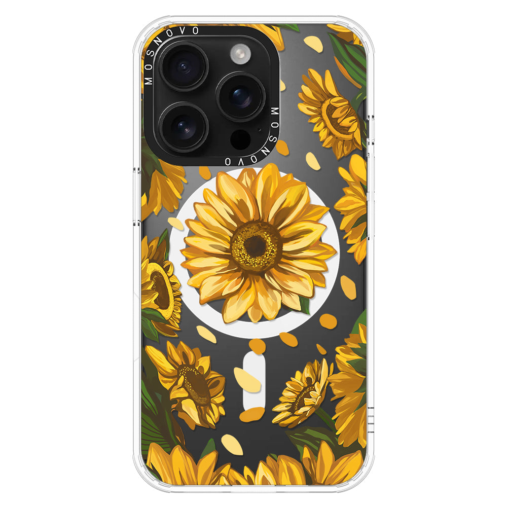 Sunflower Garden Phone Case - iPhone 16 Pro Case - MOSNOVO