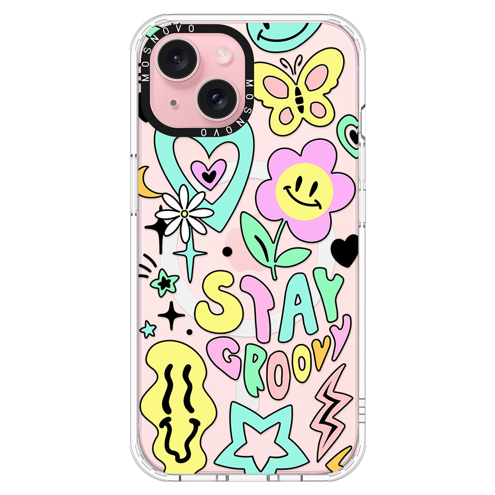 Stay Groovy Phone Case - iPhone 15 Plus Case