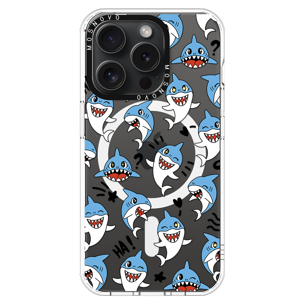 Cute Sharks Phone Case - iPhone 15 Pro Case