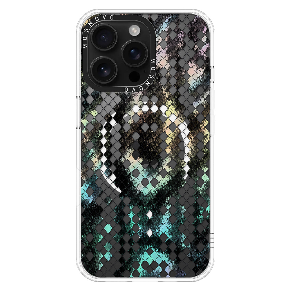 Rainbow Snake Print Phone Case - iPhone 16 Pro Max Case - MOSNOVO