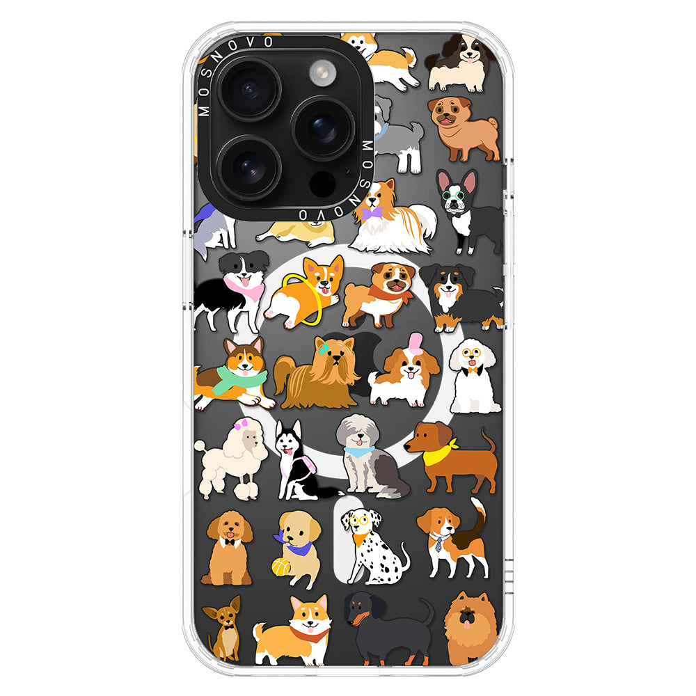 Cute Puppy Phone Case - iPhone 16 Pro Max Case - MOSNOVO