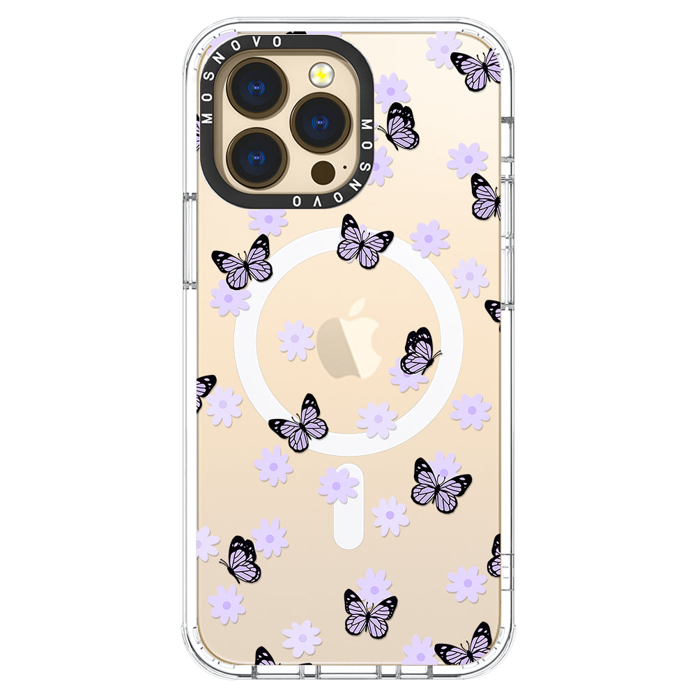 Lilac Butterfly Phone Case - iPhone 14 Pro Case