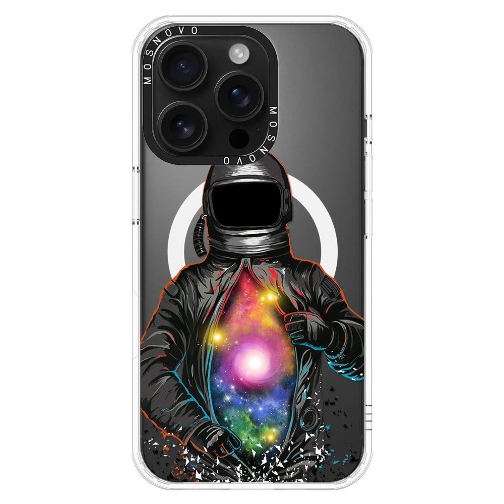 Mystery Astronaut Phone Case - iPhone 16 Pro Case - MOSNOVO