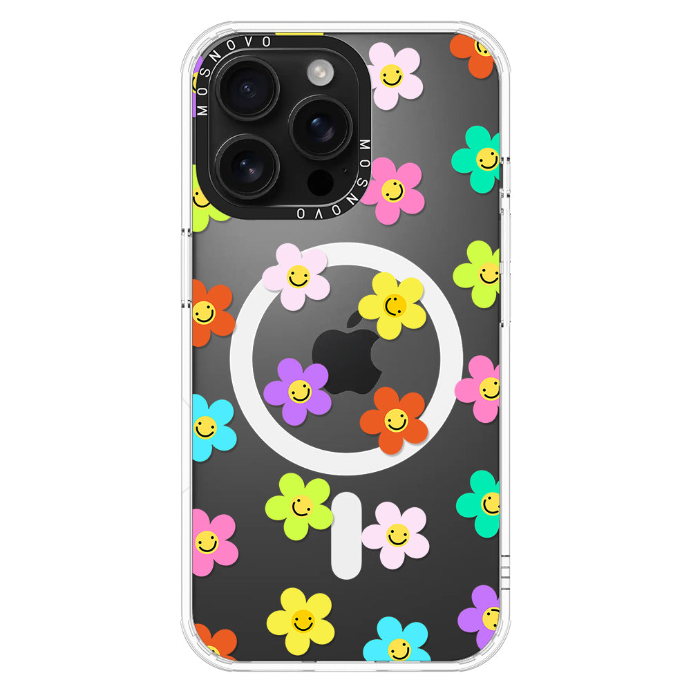 Smile Floral Phone Case - iPhone 16 Pro Max Case