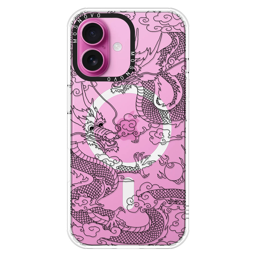 Black Dragon Phone Case - iPhone 16 Case - MOSNOVO