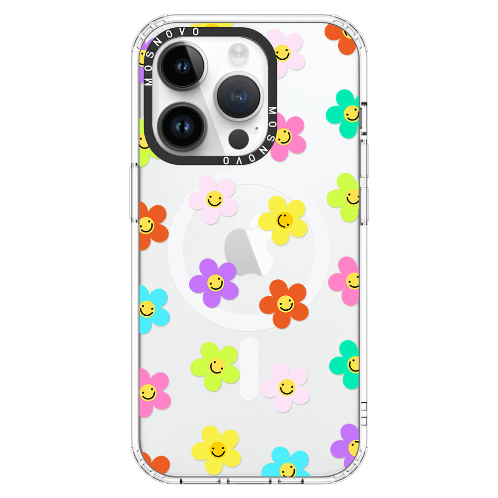 Smile Floral Phone Case - iPhone 14 Pro Case