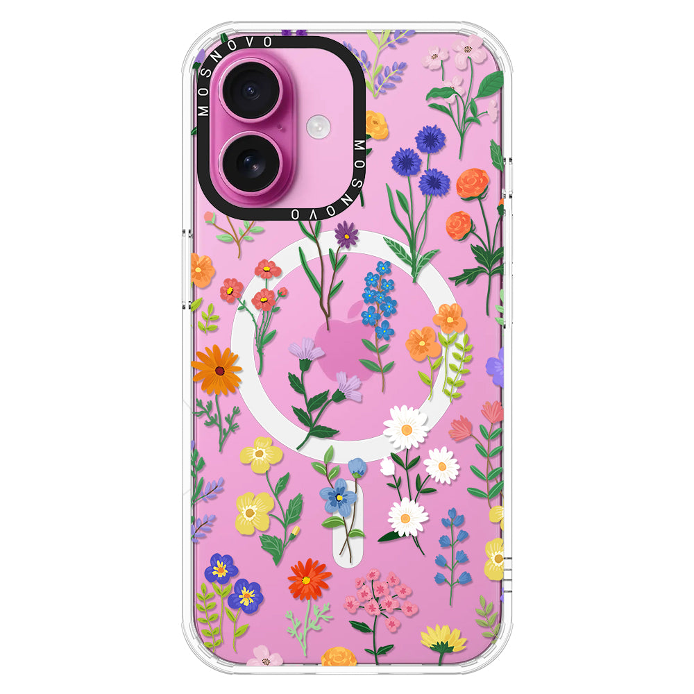 Botanical Floral Phone Case - iPhone 16 Plus Case - MOSNOVO