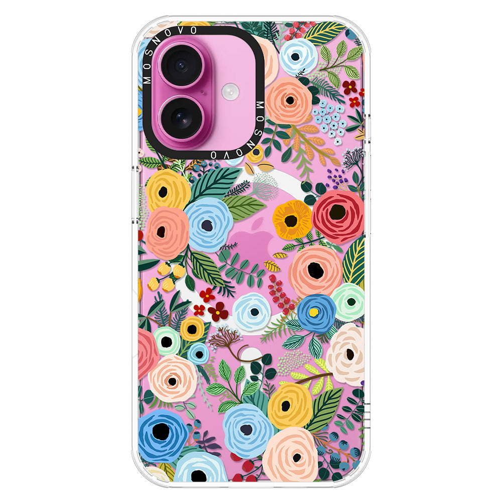 Pastel Perfection Flower Phone Case - iPhone 16 Case - MOSNOVO