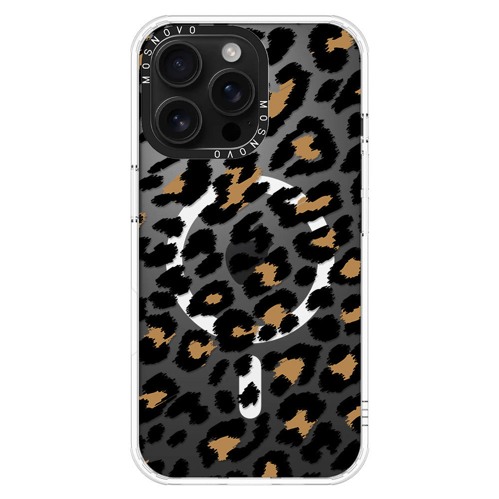 Leopard Print Phone Case - iPhone 16 Pro Max Case - MOSNOVO