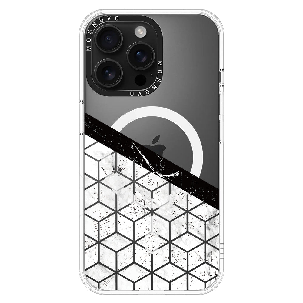 Marble Block Art Phone Case - iPhone 16 Pro Max Case - MOSNOVO