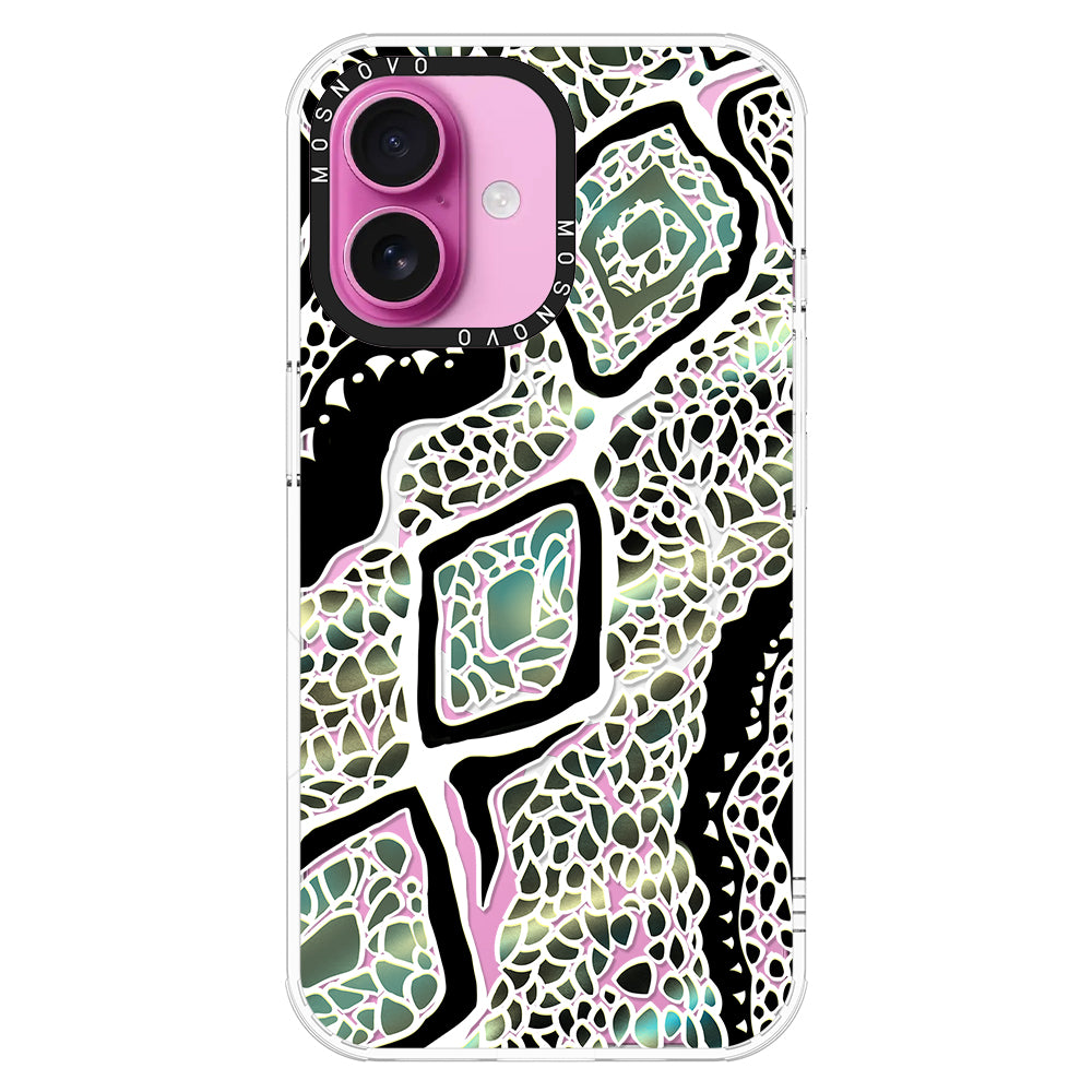 Jade Snake Phone Case - iPhone 16 Plus Case - MOSNOVO