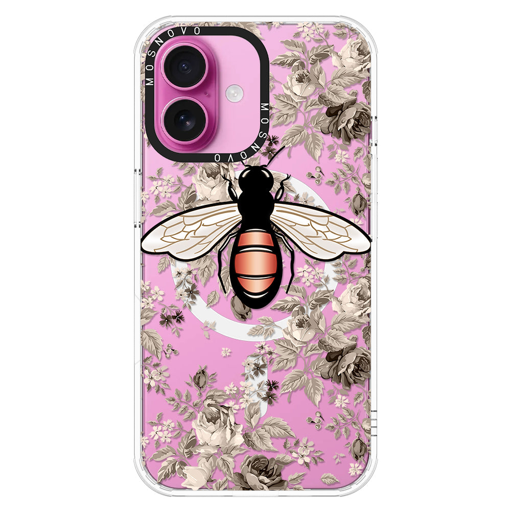 Vintage Bee Phone Case - iPhone 16 Plus Case - MOSNOVO