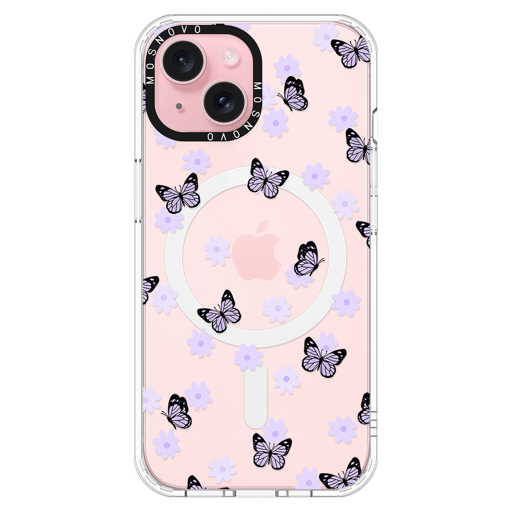 Lilac Butterfly Phone Case - iPhone 15 Case